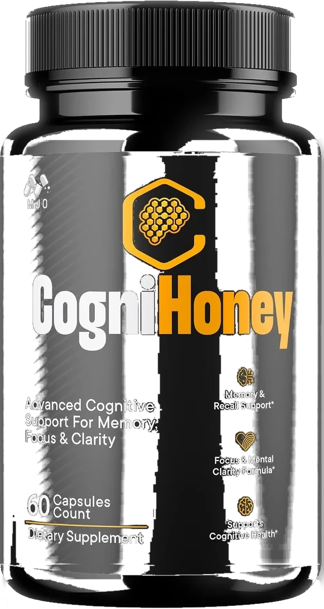 Cognihoney single bottle of memory and focus capsules, 60 capsules